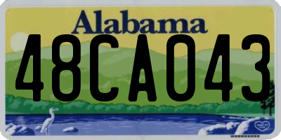 AL license plate 48CA043