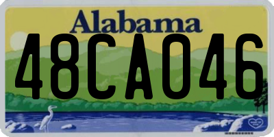 AL license plate 48CA046
