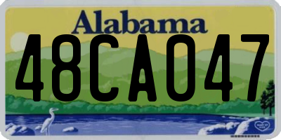 AL license plate 48CA047