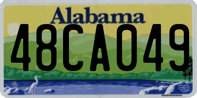 AL license plate 48CA049