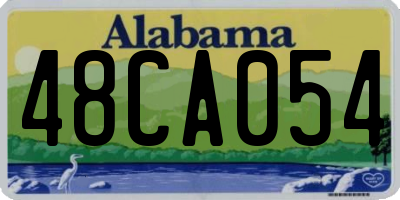 AL license plate 48CA054