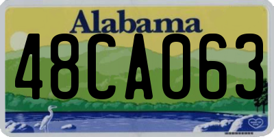 AL license plate 48CA063
