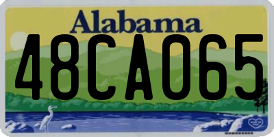 AL license plate 48CA065