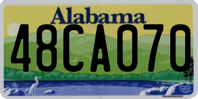 AL license plate 48CA070
