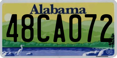 AL license plate 48CA072
