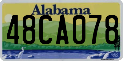 AL license plate 48CA078