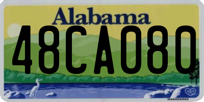 AL license plate 48CA080