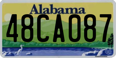 AL license plate 48CA087