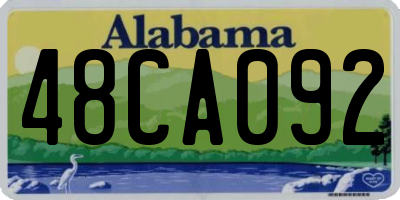 AL license plate 48CA092