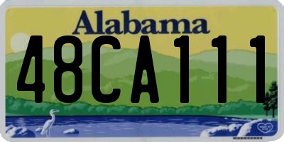 AL license plate 48CA111