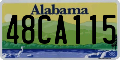 AL license plate 48CA115