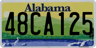 AL license plate 48CA125