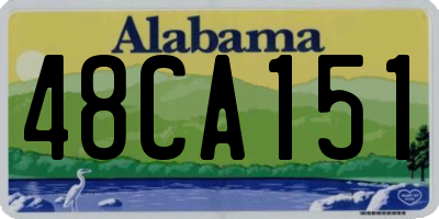 AL license plate 48CA151