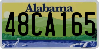 AL license plate 48CA165