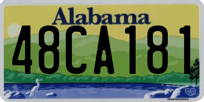 AL license plate 48CA181