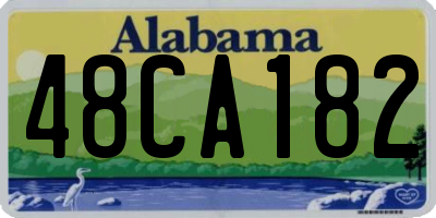 AL license plate 48CA182