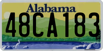AL license plate 48CA183