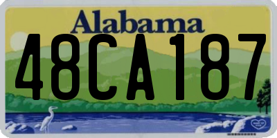 AL license plate 48CA187