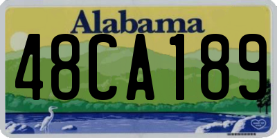 AL license plate 48CA189