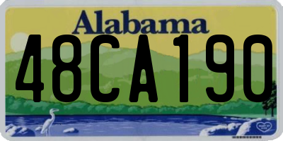 AL license plate 48CA190