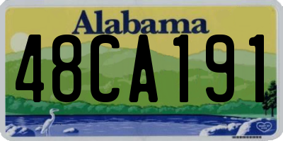 AL license plate 48CA191