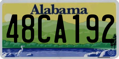 AL license plate 48CA192