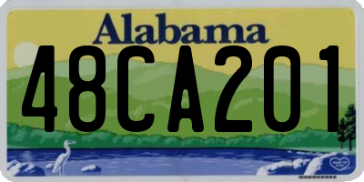 AL license plate 48CA201