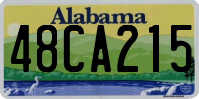 AL license plate 48CA215