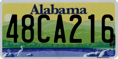 AL license plate 48CA216