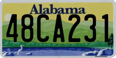 AL license plate 48CA231