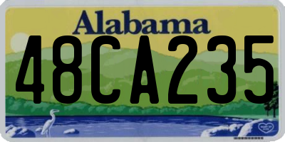 AL license plate 48CA235