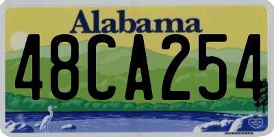 AL license plate 48CA254