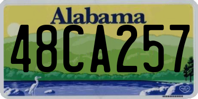 AL license plate 48CA257