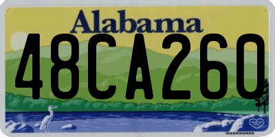 AL license plate 48CA260