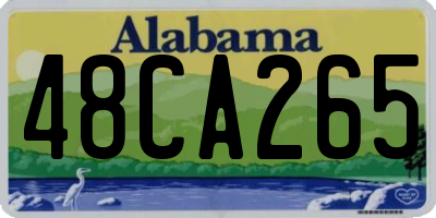 AL license plate 48CA265