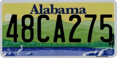 AL license plate 48CA275