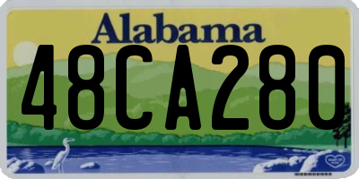 AL license plate 48CA280