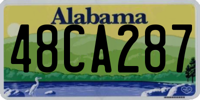 AL license plate 48CA287