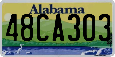 AL license plate 48CA303