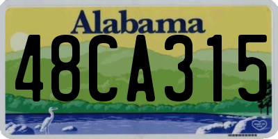 AL license plate 48CA315