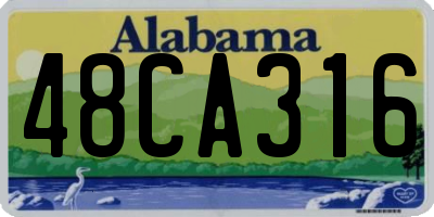 AL license plate 48CA316