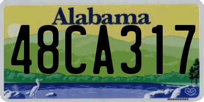 AL license plate 48CA317