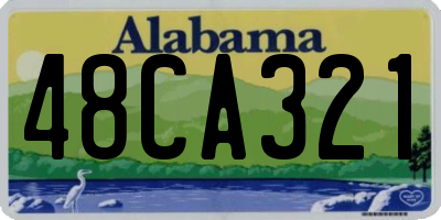 AL license plate 48CA321
