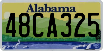 AL license plate 48CA325