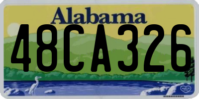 AL license plate 48CA326