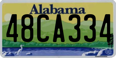 AL license plate 48CA334