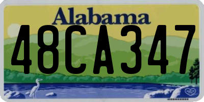 AL license plate 48CA347