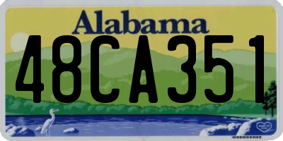 AL license plate 48CA351