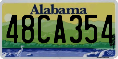 AL license plate 48CA354