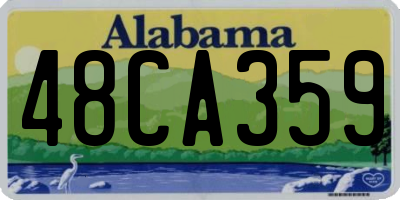 AL license plate 48CA359